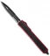 Microtech Makora II D/A OTF Automatic Knife Red (4.45" Black Serr) 106-2RD