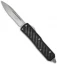 Microtech Daytona D/A OTF Knife w/ Carbon Fiber (3.25" Bead Blast Serr) 124-8