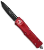 Microtech Troodon Tanto OTF Automatic Knife Red (3" Black) 140-1RD