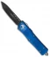 Microtech Troodon Tanto OTF Automatic Knife Blue (3" Black) 140-1BL