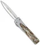 Microtech Marfione Custom UT-10 D/E OTF Knife Giraffe Bone (3.5" High Polish)