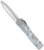 Microtech Marfione Custom UT-10 D/E OTF Knife Mother of Pearl (3.5" High Polish)