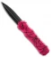 Piranha Excalibur OTF Automatic Knife Pink Tactical (3.2" Black)