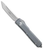 Microtech Ultratech Tanto OTF Automatic Knife Gray (3.4" Stonewash) 123-10GY