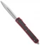 Microtech Makora II D/A OTF Automatic Knife Red (4.45" Stonewash) 106-10RD
