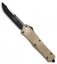 Microtech Combat Troodon S/E OTF Automatic Knife Tan (3.8" Black) 143-1TA