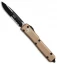 Microtech Ultratech S/E OTF Automatic Knife Tan CC (3.4" Black Serr) 121-2TA