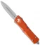 Microtech Troodon D/E OTF Automatic Knife Orange (3" Stonewash) 138-10OR