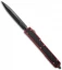 Microtech Makora II D/A OTF Automatic Knife Red (4.45" Black) 106-1RD