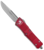 Microtech Troodon S/E OTF Automatic Knife Red (3" Stonewash) 139-10RD