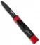 AKC Minion Concord OTF Automatic Knife Red/Black (2.3" Black Flat Grind)