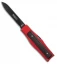 AKC Gravit-E Manual OTF Knife Red/Ebony Wood  (3.7" Black)