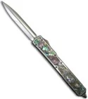 Microtech Custom Makora II D/A OTF Knife Abalone (Mirror Double Edge)