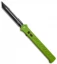 Paragon Estiletto Tanto Green OTF Auto Knife (5.25" Black Plain)