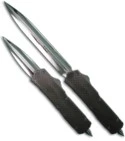Microtech Custom Venom D/A OTF Knife Carbon Fiber (Mirror Double Edge)