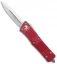 Microtech Troodon D/E OTF Red Automatic Knife (3" Stonewash) 138-10RD