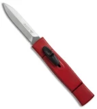 AKC Minion Dagger OTF Automatic Knife Red (2.3" Satin)