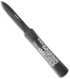 AKC Concord Dagger OTF Automatic Knife Zebra (3.25" Black)