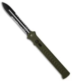 Paragon Estiletto OD Green OTF Automatic Knife (5.25" Black Serr)