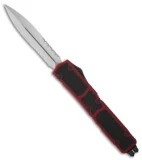 RARE Microtech Red Makora I D/A OTF DE Knife (3.45" Stonewash Serr) 08/2003