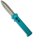 Paragon PARA-X Damascus Turquoise Automatic Knife (3.5" Plain)