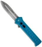 Paragon PARA-X Damascus Blue Morte Automatic Knife (3.5" Serr)