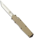 A.R.S. Gen III OTF Tan Automatic Tanto Knife (3.5" Plain)