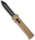 Paragon PARA-XD Pewter OTF Auto Knife (3.5" Black Full Serr) 1XL