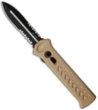 Paragon PARA-XD Pewter OTF Automatic Knife (3.5" Black Serr) 2X