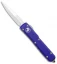 Microtech Ultratech Bayonet Knife Purple OTF Automatic (3.4" Satin) 120-4PU