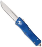 Microtech Blue Troodon S/E OTF Automatic Knife (3" Bead Blast Serr) 139-8BL