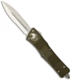 Microtech Troodon D/E OTF Automatic Knife Green (3" Stonewash Serr) 138-11GR