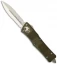 Microtech Troodon D/E OTF Automatic Knife Green (3" Stonewash Serr) 138-11GR