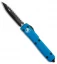 Microtech Ultratech Knife Blue D/E OTF Automatic (3.4" Full Serr) 122-3BL