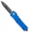 Microtech Troodon D/E OTF Automatic Knife Blue (3" Black) 138-1BL