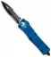 Microtech Blue Troodon D/E OTF Automatic Knife (3" Black Serr) 138-2BL