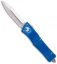 Microtech Blue Troodon D/E OTF Automatic Knife (3" Stonewash) 138-10BL