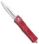 Microtech Red Combat Troodon OTF D/E Knife (3.8" Satin Serr) 142-5RD LTD
