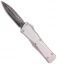 Custom Microtech Stainless Steel Combat Troodon OTF D/E Knife (3.8" Blue Dam)
