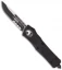 Microtech Troodon Tactical Drop Point OTF Automatic Knife (3" Black Serr) 139-2T