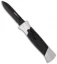 AKC 777 Blackfinger Dagger OTF Automatic Knife Brushed Aluminum (3.375" Black)