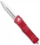 Microtech Combat Troodon D/E OTF Automatic Knife Red (3.8" Stonewash) 142-10RD