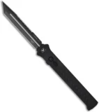 Paragon Estiletto-Tanto OTF Auto Knife (5.25" Black Plain/Serr)