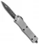 Microtech Troodon D/E OTF Automatic Knife Gray Titanium (3" Black Full Serr)