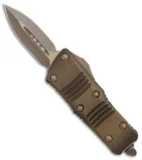 Microtech Troodon Mini D/E OTF Signature Series Antique Bronze (1.9" Bronze)