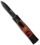 AKC Minion Concord Dagger OTF Automatic Knife Briar Wood (2.3" Black)