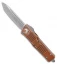 Microtech Combat Troodon Tanto Auto OTF Knife Distressed Tan (3.8" Apocalyptic)