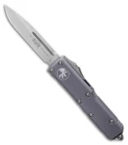 Microtech UTX-85 S/E OTF Automatic Knife Gray (3.125" Stonewash) 231-10GY