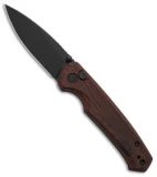 CIVIVI Altus Button Lock Knife Cuibourtia Wood (3" Black) C20076-3