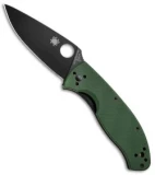 Spyderco Tenacious Liner Lock Knife Green G-10 (3.39" Black) C122GPBGR
